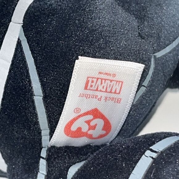 TY Beanie Baby 6" Black Panther Marvel Plush Stuffed Animal Toy - Picture 5 of 6